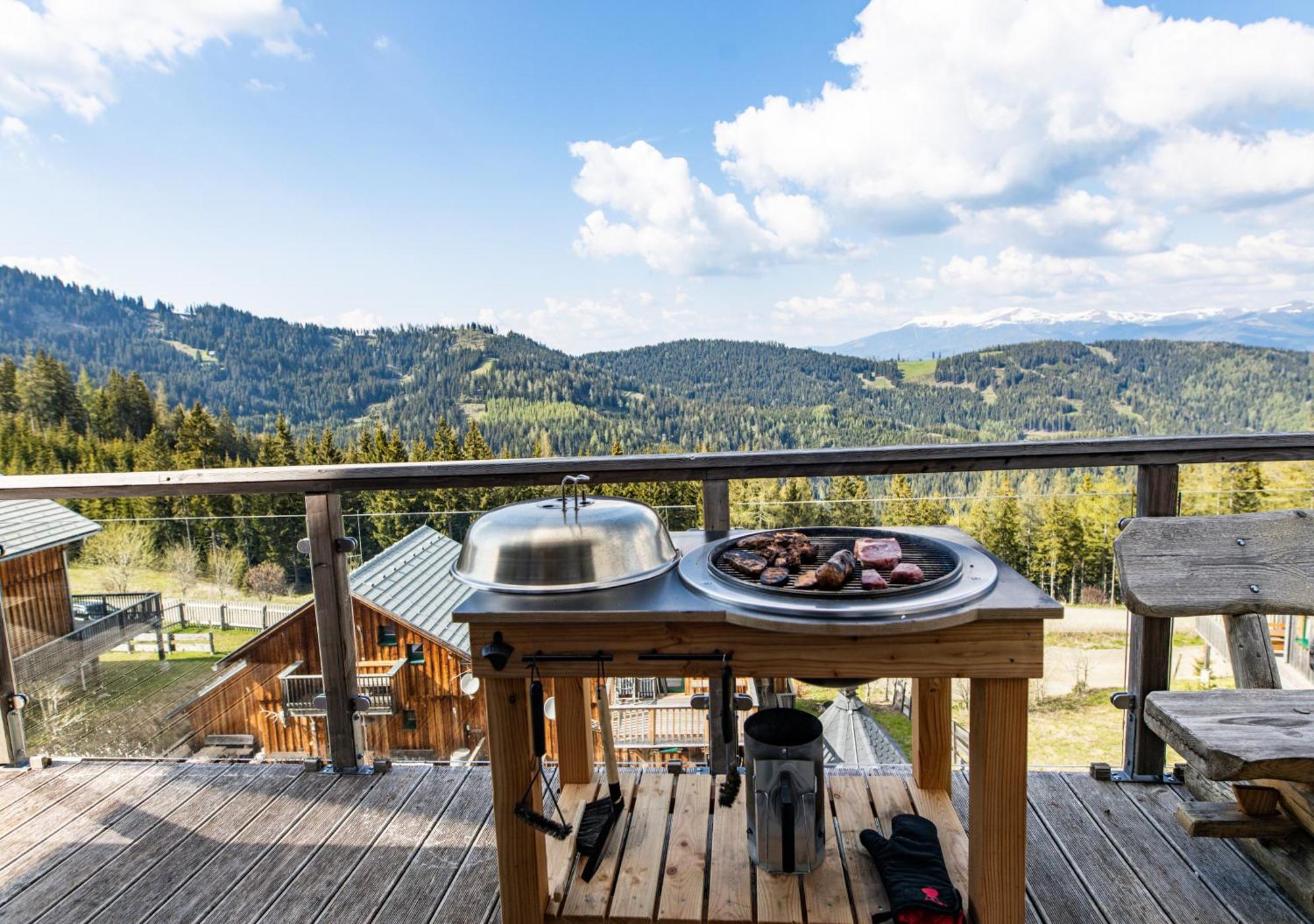 1A Chalet "Wolke" Wandern, Grillen, Wellness Im Traumhaus Wolfsberg Eksteriør bilde