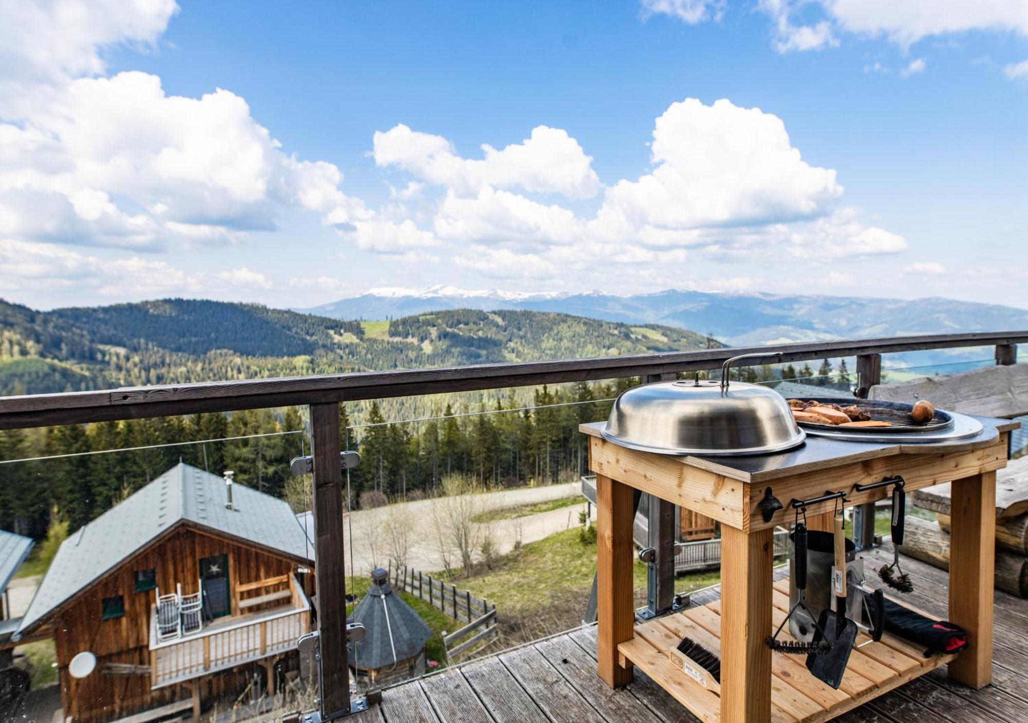1A Chalet "Wolke" Wandern, Grillen, Wellness Im Traumhaus Wolfsberg Eksteriør bilde