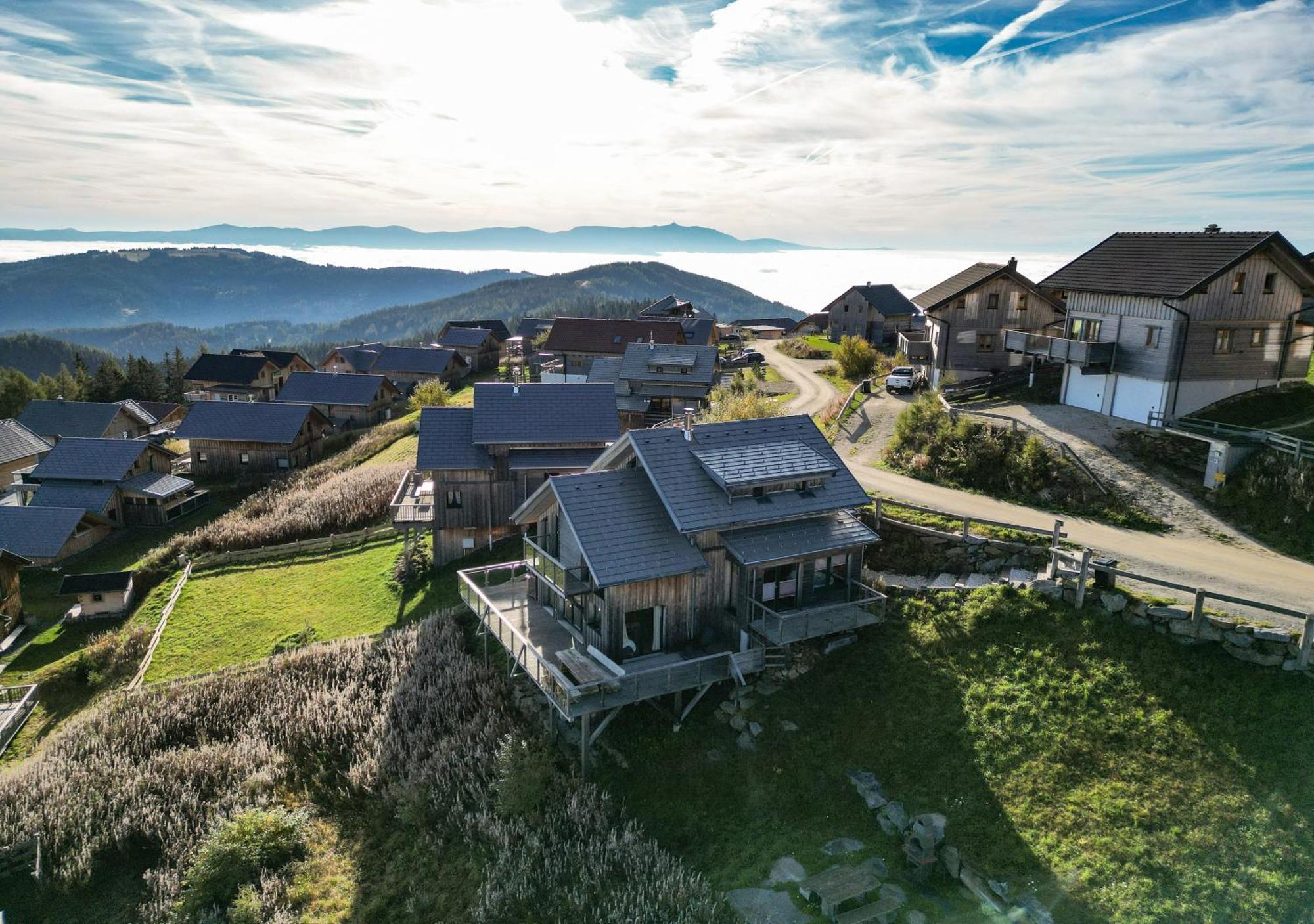 1A Chalet "Wolke" Wandern, Grillen, Wellness Im Traumhaus Wolfsberg Eksteriør bilde